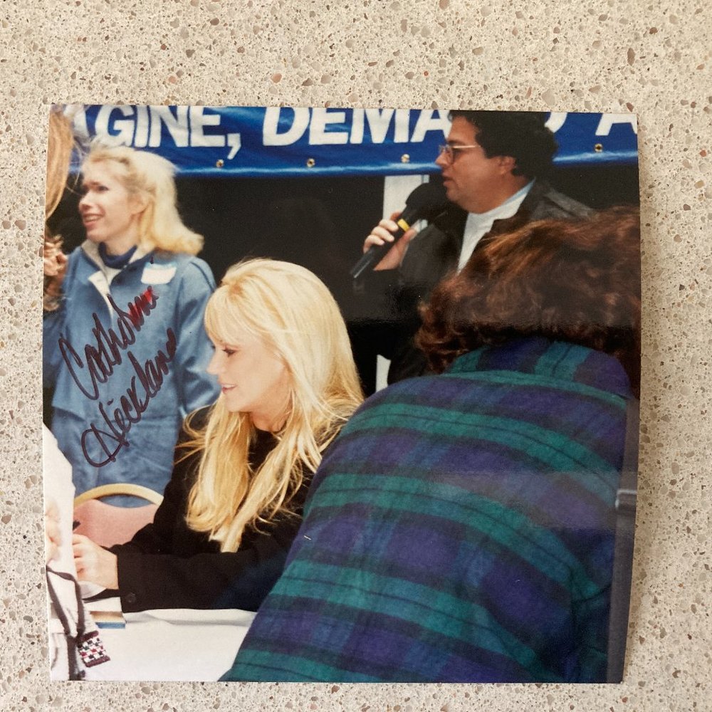 Catherine Hickland Signed 3”X3” Photo TV Lindsay Rappaport On One Life to Live